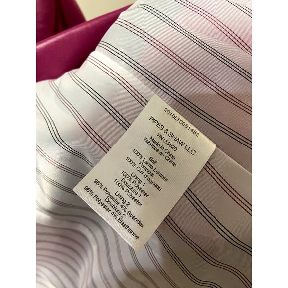 Veronica Beard Cooke Leather Dickey Jacket size 6 - Picture 5 of 6